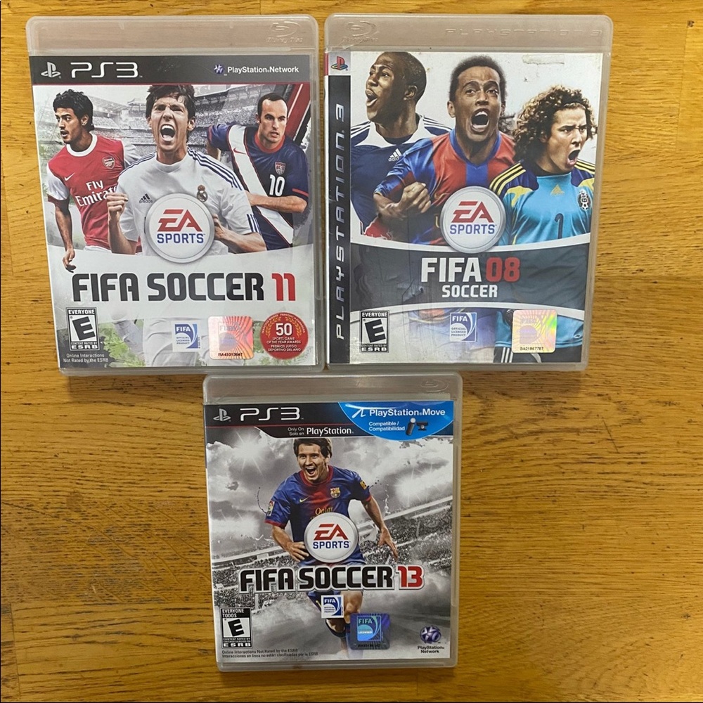 Sony PlayStation 3 PS3 FIFA Soccor Lot Of 3 Videogames